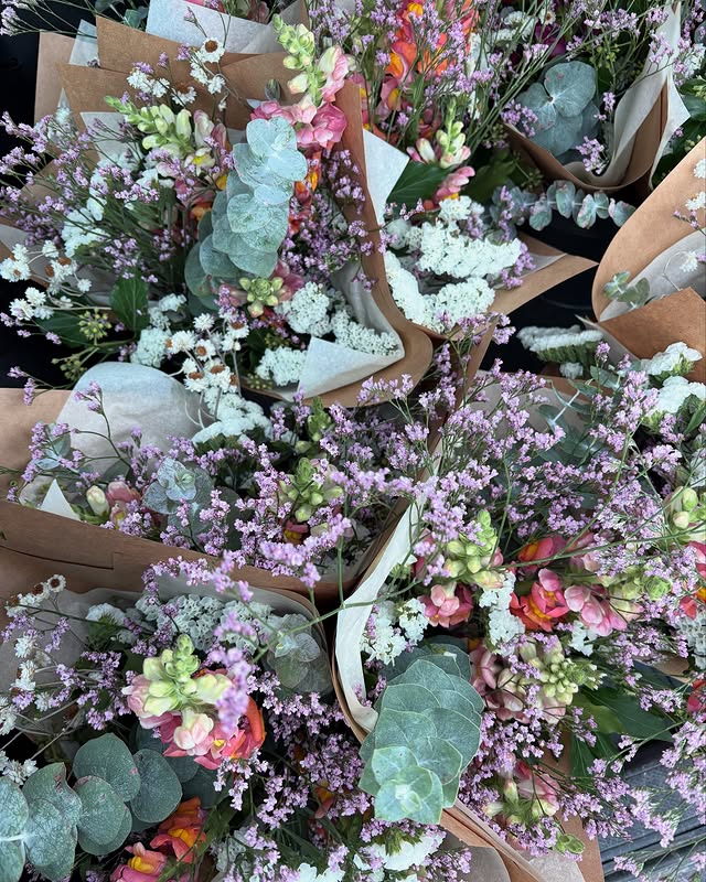 Larkspur Flowers studio photo
